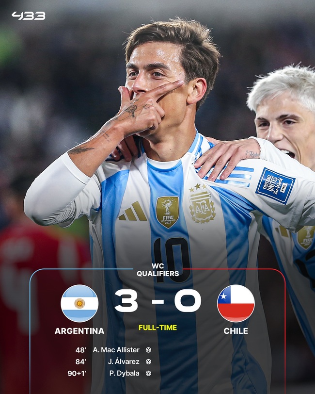 Dybala ghi bàn trở lại sau 2 năm, ĐT Argentina thắng đậm ở vòng loại World Cup - Ảnh 1.